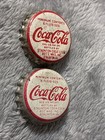 Vintage Coca-cola Soda Bottle Caps Lot Of 2 Cork Lined Stauton  Va  Virginia