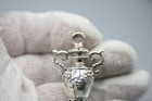 Vintage Sterling Silver Perfume Snuff Bottle  Pendant P6