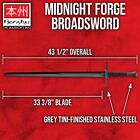 Honshu Midnight Forge Broadsword   Scabbard  43 1 2  Length  Leather Belt Hanger
