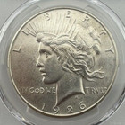 1926-s Peace Dollar Pcgs Genuine Wheel Mark - Au Detail