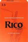 Rico Baritone Saxophone Reeds  Box Of 10 Strength 2 5