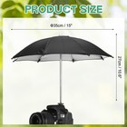 Camera Umbrella  2pcs 15 Inch Camera Protector Waterproof Cover  Black