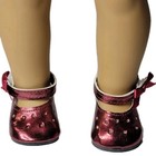 Burgundy Dress Shoes Fits 18  American Girl Doll Clothes Shoes