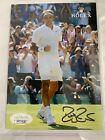 Roger Federer Hand Signed 4x6 Color Photo       Awesome Pose     Jsa psa Slabbed