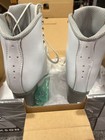 Jackson Debut Figure Ice Skate Boots White Size 8w  wide C d  Firm Support 50    