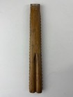 Vintage Wooden Kaval Balkan Double Flute Hand Carved Light Wood Wind Instrument