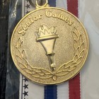 Senior Games Gold Medal With Ribbon Red White Blue New 2 