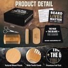 Grooming Gifts For Men - Beard Kit Grooming And Care With Brush  Comb  Scisso   