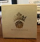 Windsor Castle Whiskey Glass Gold Rim W original Authentic Box  free Shipping