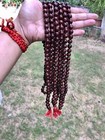 10 Mm Rnd 108 1 Bead 48  Indian Origin Red Sandalwood Laal Chandan Japa Mala