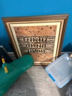 Vintage Framed Tapa Bark Cloth Polynesian Handmade Folk Art Large 16 5  X 23 5 
