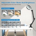 10x Magnifying Glass Desk Light Magnifier Led Lamp Reading Lamp With Base