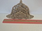 Vintage Victorian Style Brass Double Letter Holder W  Ornate Filigree Design