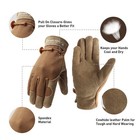 Handlandy Work Gloves For Women And Ladies  Leather Gardening Gloves Flexible
