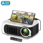 A2000 Mini Projector     Portable Home Cinema 1080p 4k Support