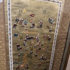 Vintage Antique Chinese Embroidered Silk Panel Framed Oriental Wall Art