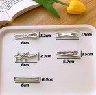 24pcs Silver Metal Hair Clips Star Duckbill Hairpins Women Girls Y2k Set