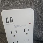 Litesun Aduro Wall Tap Adapter Outlet Socket Surge Protector With 2 Usb Charger