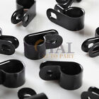 100 Pack 1 2 Inch Cable Clamps Black Plastic Nylon Uv Resistant Automotive