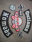 Outlaw Chicago Forgives Biker Patch Embroidered Iron On Rider Full Set