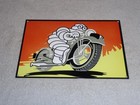Vintage Michelin Man Tires Bibendum Tire Guy  motorcycle Metal Gasoline Oil Sign