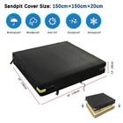 Square Sandbox Cover Waterproof 600d Oxford Cloth Pvc Coating Rainproof Anti    