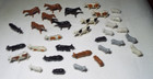 32 Vintage 1950 s Beton Bergen Toy Plasic Farm Animals Horses  Cows Etc    Read 