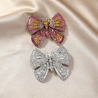 Vintage Luxury Butterfly Brooch With Rhinestones  Novelty Animal Shape Pin