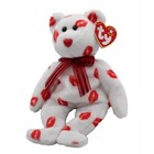 Ty Beanie Baby        Smooch The Bear 8 5  Stuffed Plush New Mwmt s