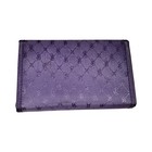 Vintage 1998 Rogar Purple Satin Telephone Address Book Organizer Wallet Pen