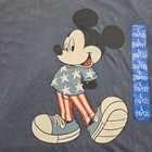 Disney Mickey Mouse With Embroidered Stars T-shirt Boy   s Size L 10 12 Blue Nwt 