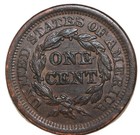 1851 1c Bn Braided Hair Cent- Choice Au   Free Shipping- Smh-371