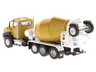Cat Ct660 Tractor W  Concrete Mixer 1 64 Scale Model - Diecast Masters 85632