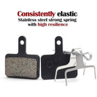 4 Pairs Bike Brake Pads  Resin Semi-metal Bicycle Disc Brake Pads Replacement   