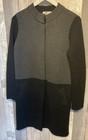 Boden Ladies Long Length Wool   Cotton Knitted Cardigan   Overcoat Size 10