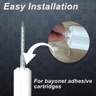 30 Pieces Epoxy Mixing Nozzle Static Mixer Nozzle Tubes Tip For 50 Ml Cartrid