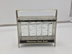 Vintage Mid Century Modern Coin Bank Advertising Waterman State Bank