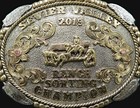 Sevier Valley Utah Ranch Sorting Champion 2019 Cowboy Trophy Belt Buckle