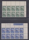 Paraguay 1943 Columbus Sc 399-402 Full Set Perf Proofs In Pl  Blocksx10 Specimen