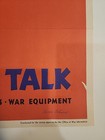 Original Ww2 Propaganda Poster Award For Careless Talk