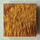 Stabilized Golden Angel Step Quilted Maple Bowl Blank  2114  5 15 16  X 2  