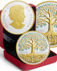 2018 Tree Of Life  20 1oz Pure Silver Gold-plated Proof Canada Coin