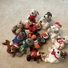 Coca-cola Plush Bean Bag Stuffed Animals Lot W  Polar Bears   Penguins Christmas