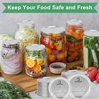 Devndevn 52 Pcs Canning Lids  Regular   Wide Mouth Jar Lids Set Canning Jar Lids