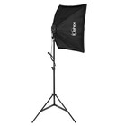 Photo Studio Photography Kit 4x Light Bulb Lighting 3 Color Backdrop Stand Set