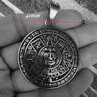 Jxc Mens Mexico Mexican Aztec Mayan Sun Calendar Pendant Necklace For Men Women