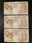 3 X Old British   10  Consecutive Number  Very Good Condition 