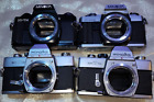 Lot 4 Vintage Minolta Slr Camera Bodies X-7a X-370- Srt101 X 2