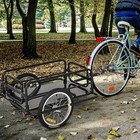 Aosom Bike Trailer Foldable Bicycle Trailer16 Inch Pneumatic Tire Black   Univer