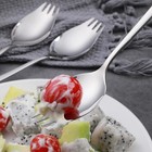Yfwood Sporks  4-pack 18 10 Stainless Steel Fork  Metal Spork For Camping Home